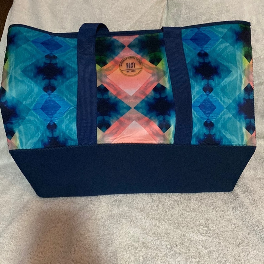 ROXY Diamond Design Print Big Tote Bag​​